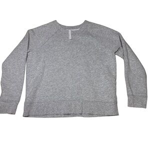 Athleta Grey Crew Neck Sweatshirt - Like New- Size ST (Small Tall)